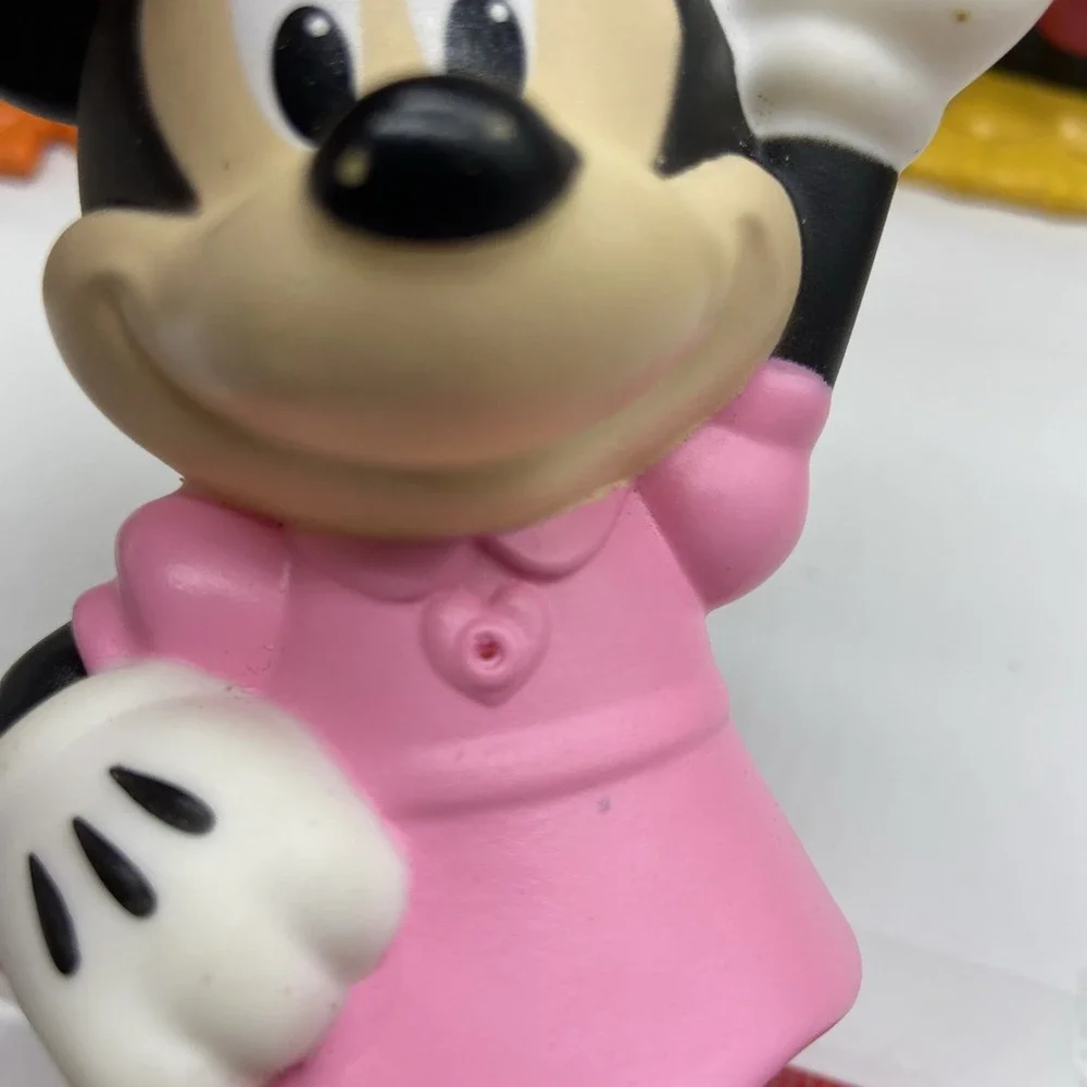 Disney Mickey Mouse Friends Rubber Bath Toy Set 8pc Mickey Minnie Donald Goofy